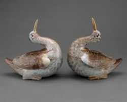 Free download Two tureens in the shape of woodcocks free photo or picture to be edited with GIMP online image editor