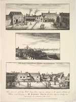 Free download Two Views of Arundel House and London and the Thames as seen from the roof of Arundel House in 1646 free photo or picture to be edited with GIMP online image editor