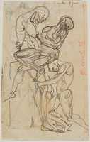 Free download Ugolino and his Sons (recto); Anatomical Studies (verso) free photo or picture to be edited with GIMP online image editor