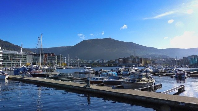Free download ulriken mountains port free picture to be edited with GIMP free online image editor
