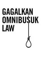 Gratis download Unduh Bebas Poster Omnibusuk Law gratis foto of afbeelding om te bewerken met GIMP online afbeeldingseditor