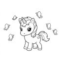 Unicorn and butterflies  screen for extension Chrome web store in OffiDocs Chromium