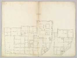 Free download Unidentified palace, plan (recto) blank (verso) free photo or picture to be edited with GIMP online image editor