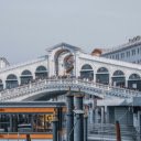Unrecognizable people on Rialto Bridge against buildings in city  screen for extension Chrome web store in OffiDocs Chromium
