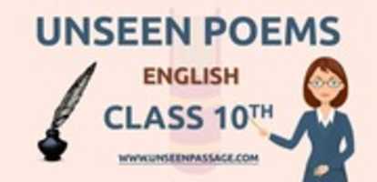 Gratis download Unseen Poem For Class 10 In het Engels gratis foto of afbeelding om te bewerken met GIMP online afbeeldingseditor