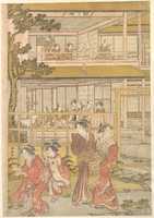 Free download Uranosuke Plays Blind Mans Buff with the Women of the Ichiriki Joroya free photo or picture to be edited with GIMP online image editor