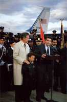 Free download U.S. President George Herbert Walker Bush at Newark Airport, September 30, 1992.Ghwbush 9 30 92h free photo or picture to be edited with GIMP online image editor