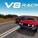 Ecran V8 Racing Game pour extension Chrome web store dans OffiDocs Chromium