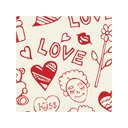 Valentine Love Doodles  screen for extension Chrome web store in OffiDocs Chromium