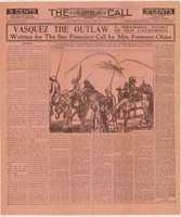Free download Vasquez The Outlaw by Mrs. Fremont Older (San Francisco Call, February 16, 1920) free photo or picture to be edited with GIMP online image editor