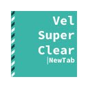 Vel New Tab Ultra concise custom wallpaper new tab page  screen for extension Chrome web store in OffiDocs Chromium