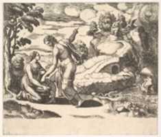 Free download Venus Ordering Psyche to Seek Water from a Fountain Guarded by Dragons free photo or picture to be edited with GIMP online image editor