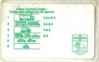 Free download Verso of Manitoba Drivers License free photo or picture to be edited with GIMP online image editor