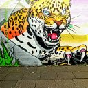 Vibrant street art  screen for extension Chrome web store in OffiDocs Chromium