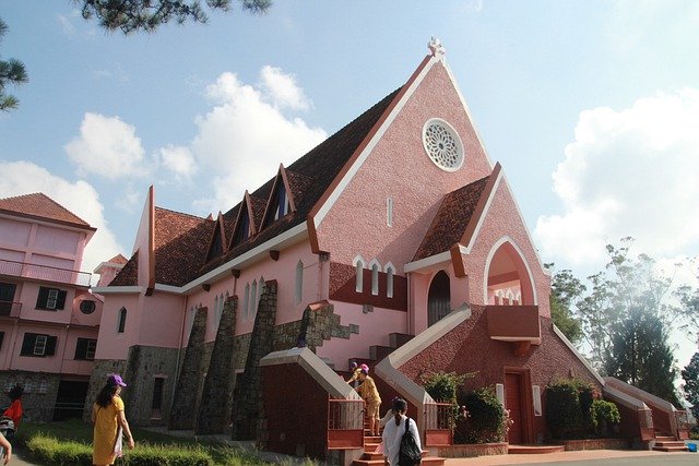 Kostenloser Download von Vietnam-Asien-Kirchenreisen, kostenloses Bild zur Bearbeitung mit dem kostenlosen Online-Bildeditor GIMP