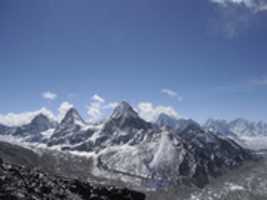 Free download View From Knobby Point 5th Lake Gokyo Nepal free photo or picture to be edited with GIMP online image editor