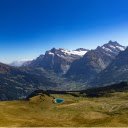 View of Mountains Under the Blue Sky  screen for extension Chrome web store in OffiDocs Chromium