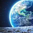 View of the earth from the moon  screen for extension Chrome web store in OffiDocs Chromium