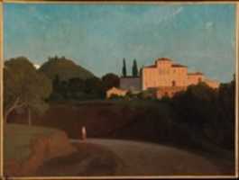 Скачать бесплатно View of the Villa Torlonia, Frascati, at Dusk бесплатно фото или картинку для редактирования с помощью онлайн-редактора GIMP