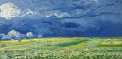 Kostenloser Download von Vincent Van Gogh, Weizenfeld unter Gewitterwolken Kostenloses Foto oder Bild zur Bearbeitung mit GIMP Online-Bildbearbeitung