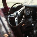 Vintage Car Interior with Steering Wheel and Dashboard  screen for extension Chrome web store in OffiDocs Chromium