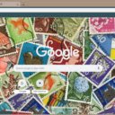 Vintage Postage Stamps Collage  screen for extension Chrome web store in OffiDocs Chromium