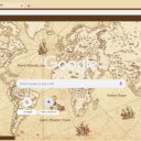 Vintage World Map  screen for extension Chrome web store in OffiDocs Chromium