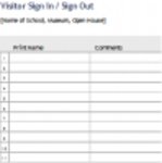 ດາວໂຫຼດຟຣີ Visitor Sign In Sheet DOC, XLS or PPT template free to be edited with LibreOffice online ຫຼື OpenOffice Desktop ອອນໄລນ໌