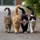 Walking cats Wallpaper  screen for extension Chrome web store in OffiDocs Chromium