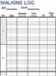 Free download Walking Log DOC, XLS or PPT template free to be edited with LibreOffice online or OpenOffice Desktop online