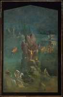 Free download Wall painting: Perseus and Andromeda in landscape, from the imperial villa at Boscotrecase free photo or picture to be edited with GIMP online image editor