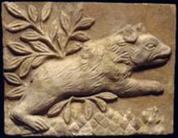 Free download Wall panel with a charging bear free photo or picture to be edited with GIMP online image editor
