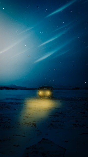 Free download wallpaper night car stars evening free picture to be edited with GIMP free online image editor