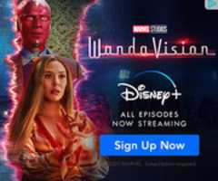 Free download Wandavision Disney Plus Advertisement free photo or picture to be edited with GIMP online image editor