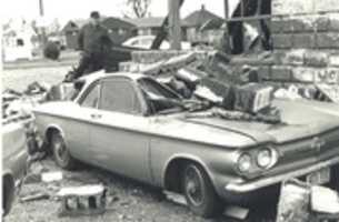 Free download Wapella Tornado Damage: Car At Irish Circle Forbes Leggett free photo or picture to be edited with GIMP online image editor