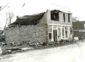 Free download Wapella Tornado Damage: Helens Cafe Main St. free photo or picture to be edited with GIMP online image editor