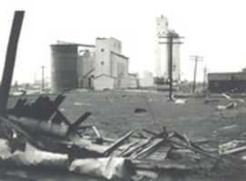 Free download Wapella Tornado Damage: North From ICRR Depot free photo or picture to be edited with GIMP online image editor