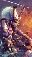 Free download Warhammer 40k - Eldar Guardians Fighting Imperial Guardsmen [Copyright MajesticChicken] free photo or picture to be edited with GIMP online image editor