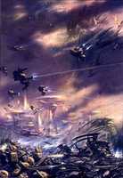 Free download Warhammer 40k - Tau Forces Fighting Tyranids free photo or picture to be edited with GIMP online image editor