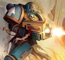 Free download Warhammer 40k - Ultramarine Space Marine free photo or picture to be edited with GIMP online image editor