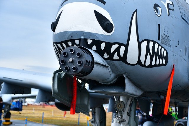 Free download warthog plane gun gatling gun free picture to be edited with GIMP free online image editor