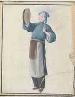 Free download Watercolor of musician playing frame drum free photo or picture to be edited with GIMP online image editor