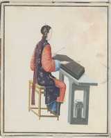 Free download Watercolor of musician playing yangqin free photo or picture to be edited with GIMP online image editor