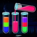 Water Color Sort Game  screen for extension Chrome web store in OffiDocs Chromium