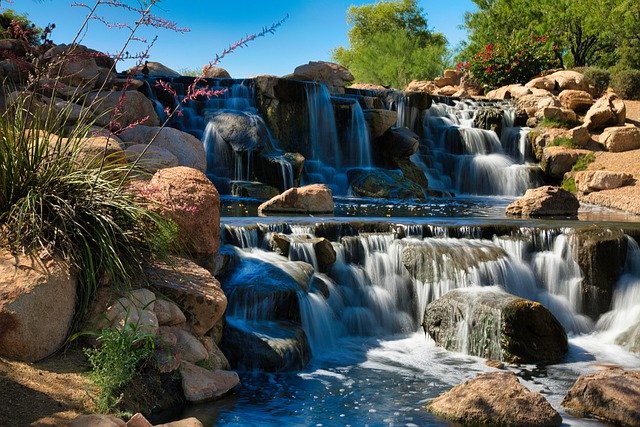 Free download waterfall rocks water landscape free picture to be edited with GIMP free online image editor