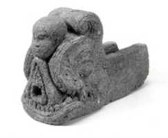 Free download Water Spout with a Makara Head and a Head of a Monk free photo or picture to be edited with GIMP online image editor