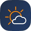 Prognoza meteo oferită de ecranul AccuWeather pentru extensia magazinului web Chrome în OffiDocs Chromium