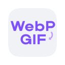 WebP to GIF  screen for extension Chrome web store in OffiDocs Chromium