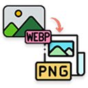 WebP to PNG  screen for extension Chrome web store in OffiDocs Chromium
