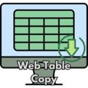 Web Table Copy  screen for extension Chrome web store in OffiDocs Chromium